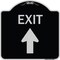 Signmission Exit Exit with Up Arrow Heavy-Gauge Aluminum Architectural Sign, 18" H, 18" L, BS-1818-24030 A-DES-BS-1818-24030 - alternate 1